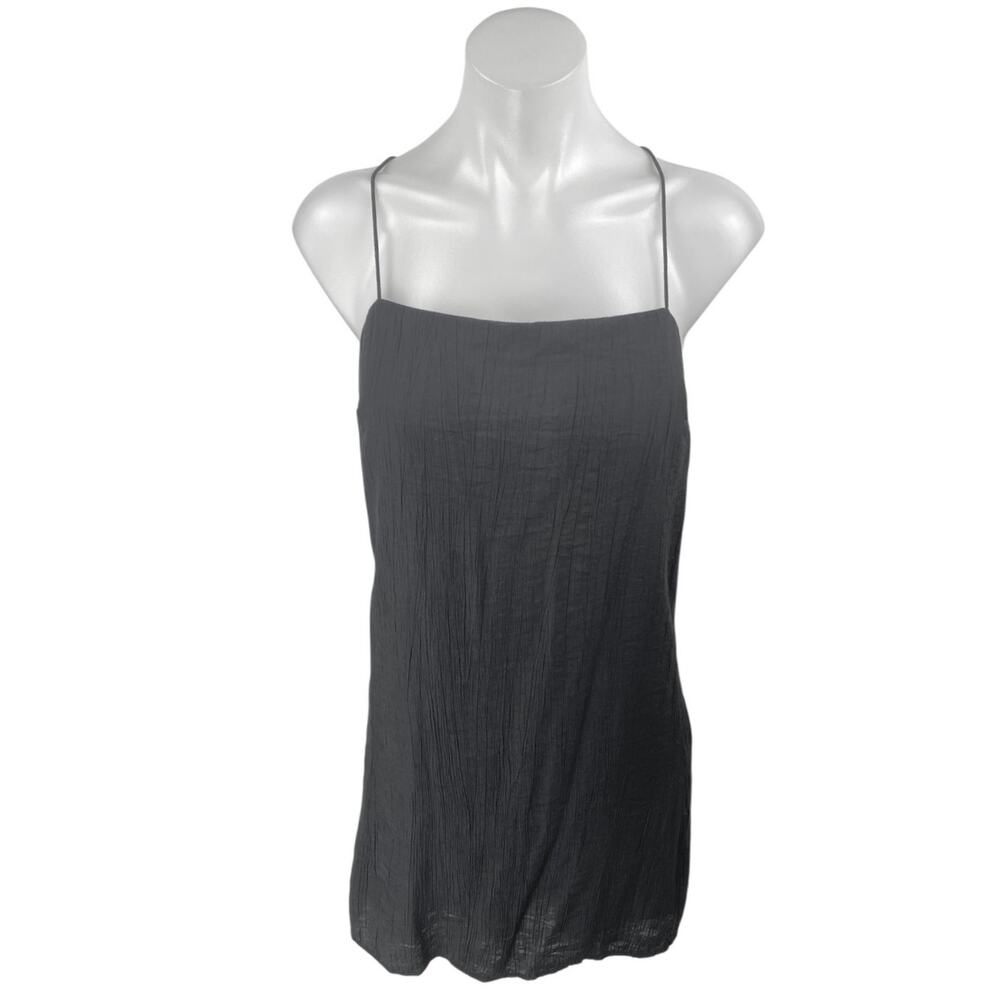NEW Abercrombie & Fitch Black Sleeveless Cami Camisole Tank Slip Mini Dress S